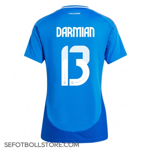 Italien Matteo Darmian #13 Replika Hemmatröja Dam EM 2024 Kortärmad